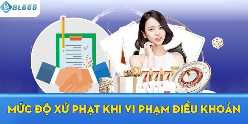 Mức độ xử phạt khi vi phạm điều khoản